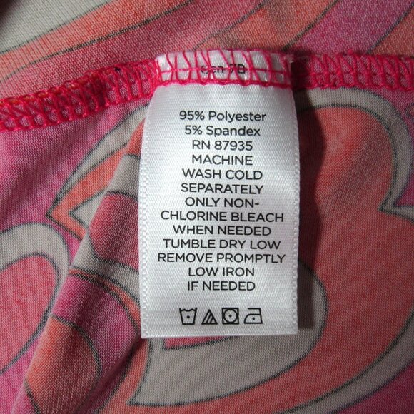 Susan Graver Liquid Knit Dress With Enamel Detail Size XL Pink Swirl A274928 - Picture 7 of 9